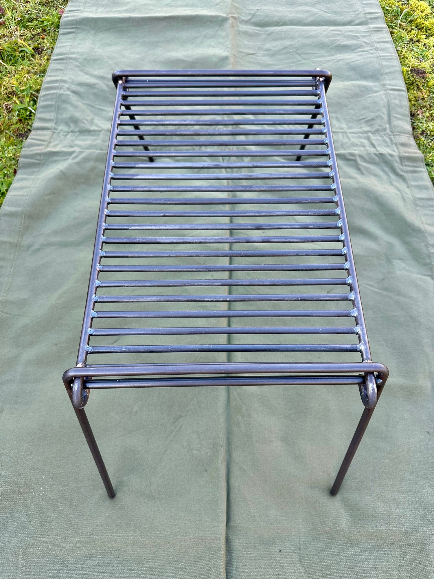 Folding BBQ Grill - Heavy Gauge Steel - Medium Size Cooks upto 1 to 10 People