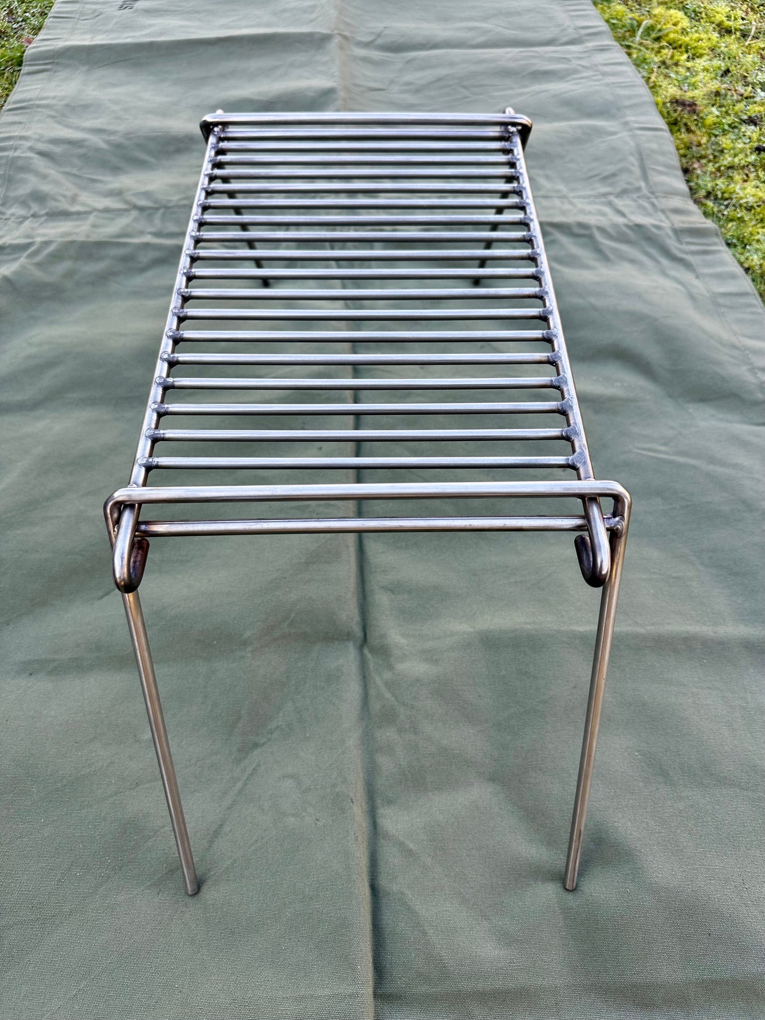 Stainless Steel BBQ Grill - Compact and Robust - Ideal for Camping - Overland - Bushcraft