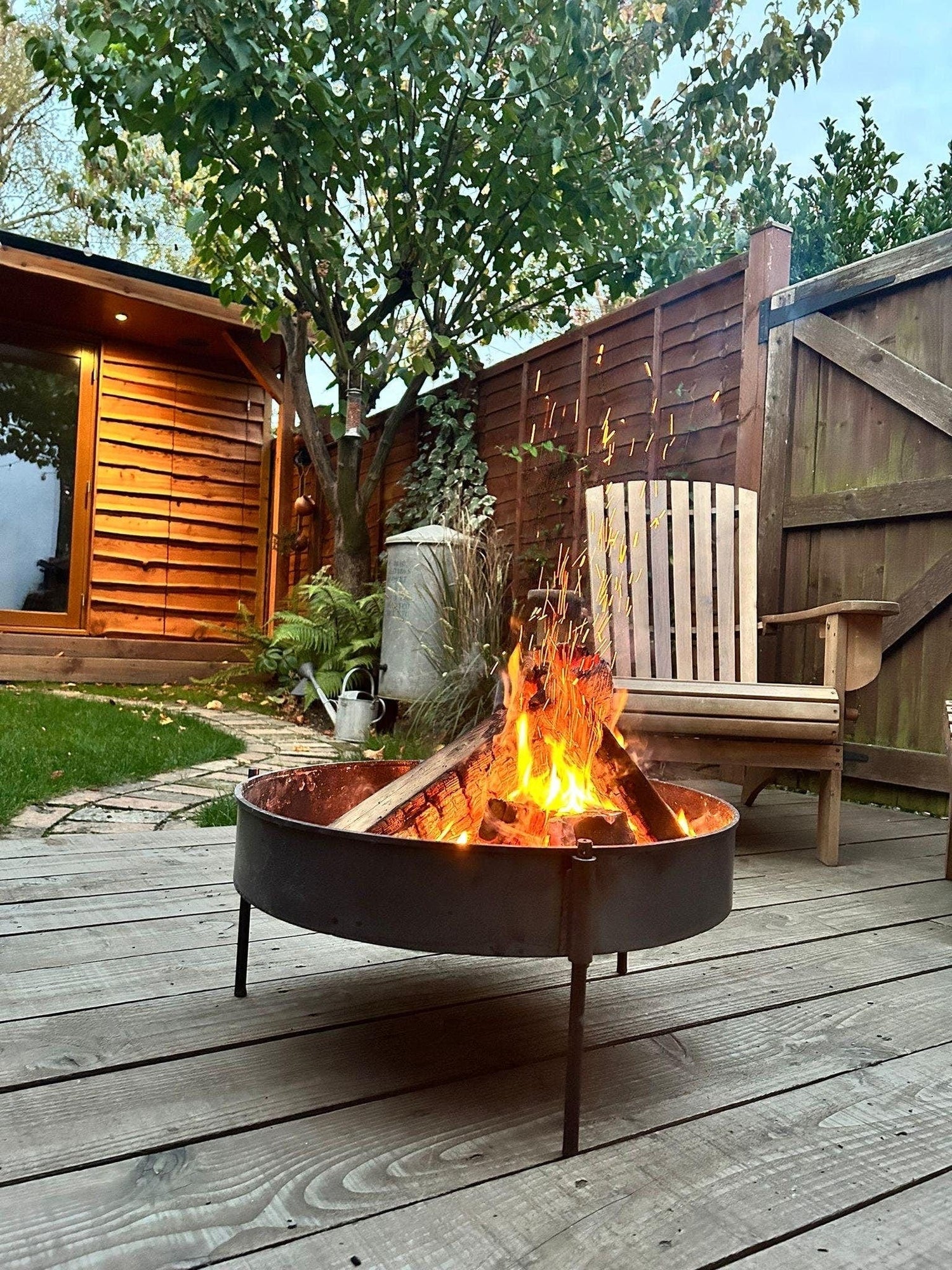 50cm round fire pit for Home or Camping