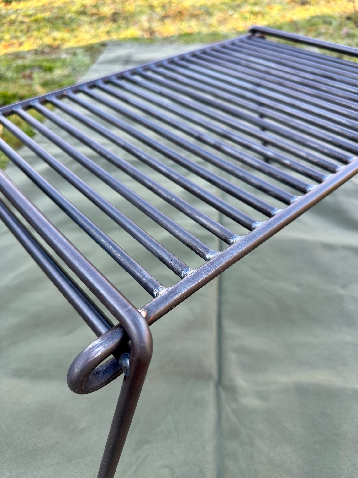 Folding BBQ Grill - Heavy Gauge Steel - Medium Size Cooks upto 1 to 10 People