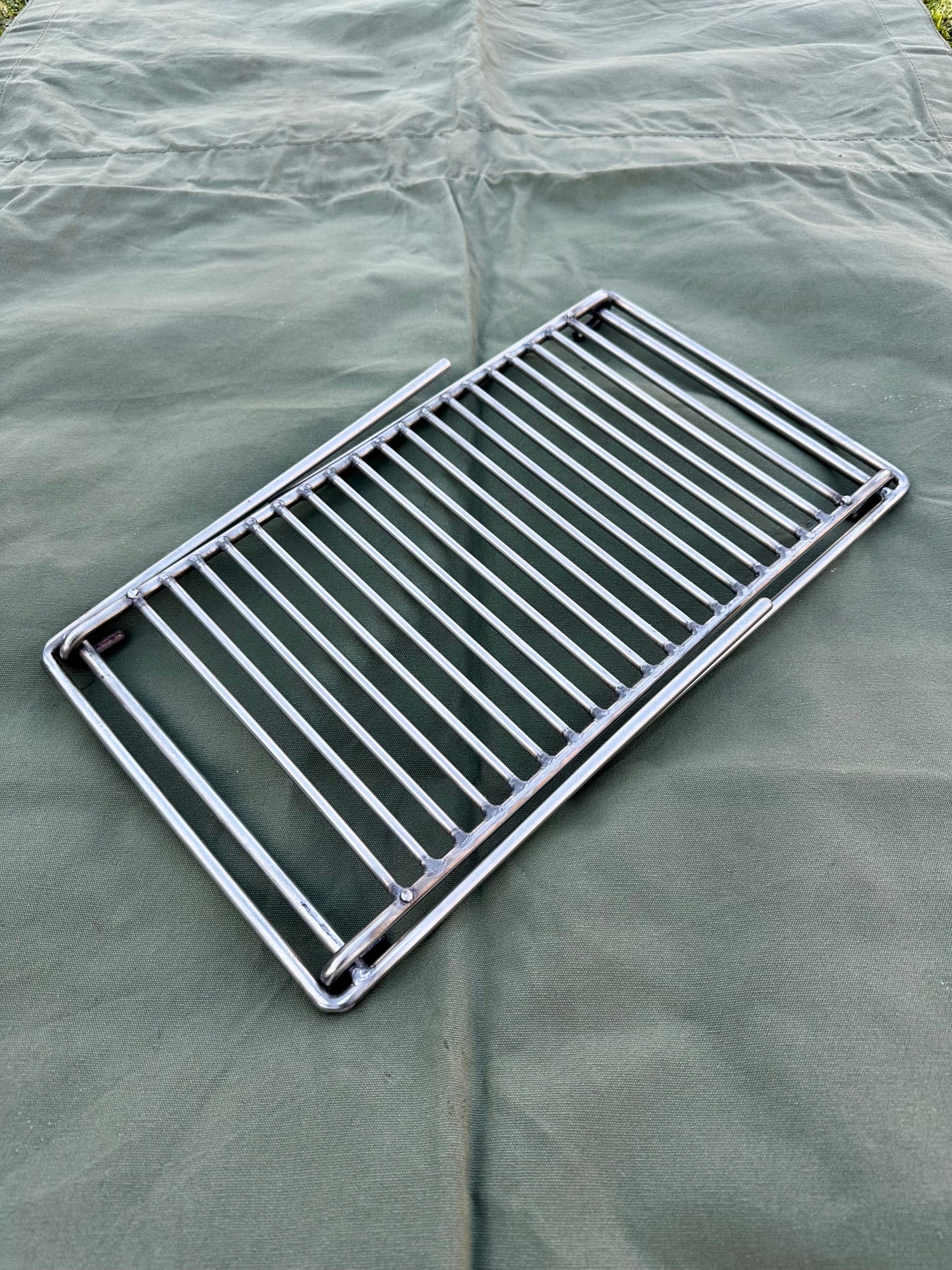 Folding BBQ Grill - Stainless Steel Heavy Gauge - Portable and easy to store