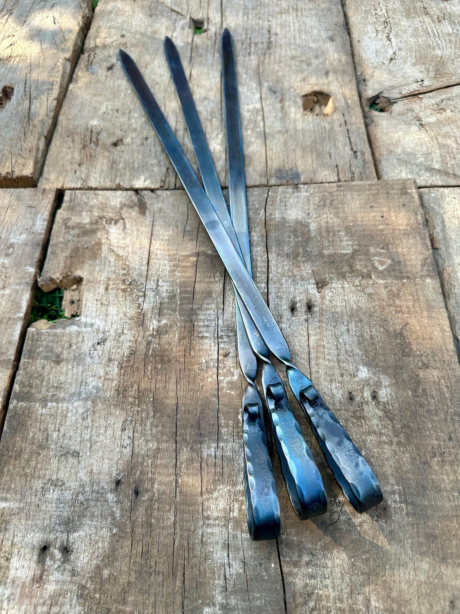 BBQ Meat Skewers Handmade Set of 3