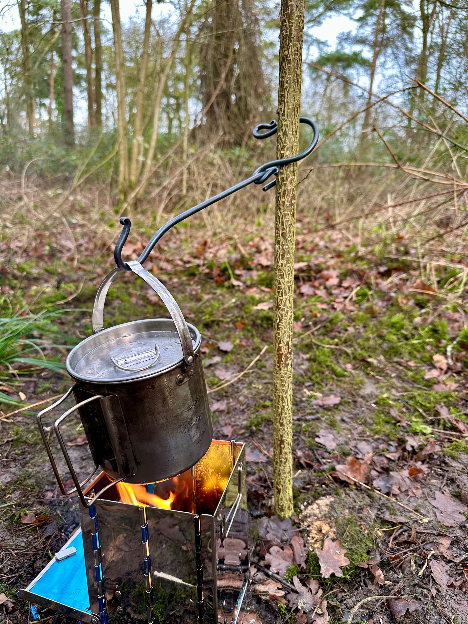 Pocket Fire Anchor Lightweight Backpack Fire Anchor for Hanging Billy Cans