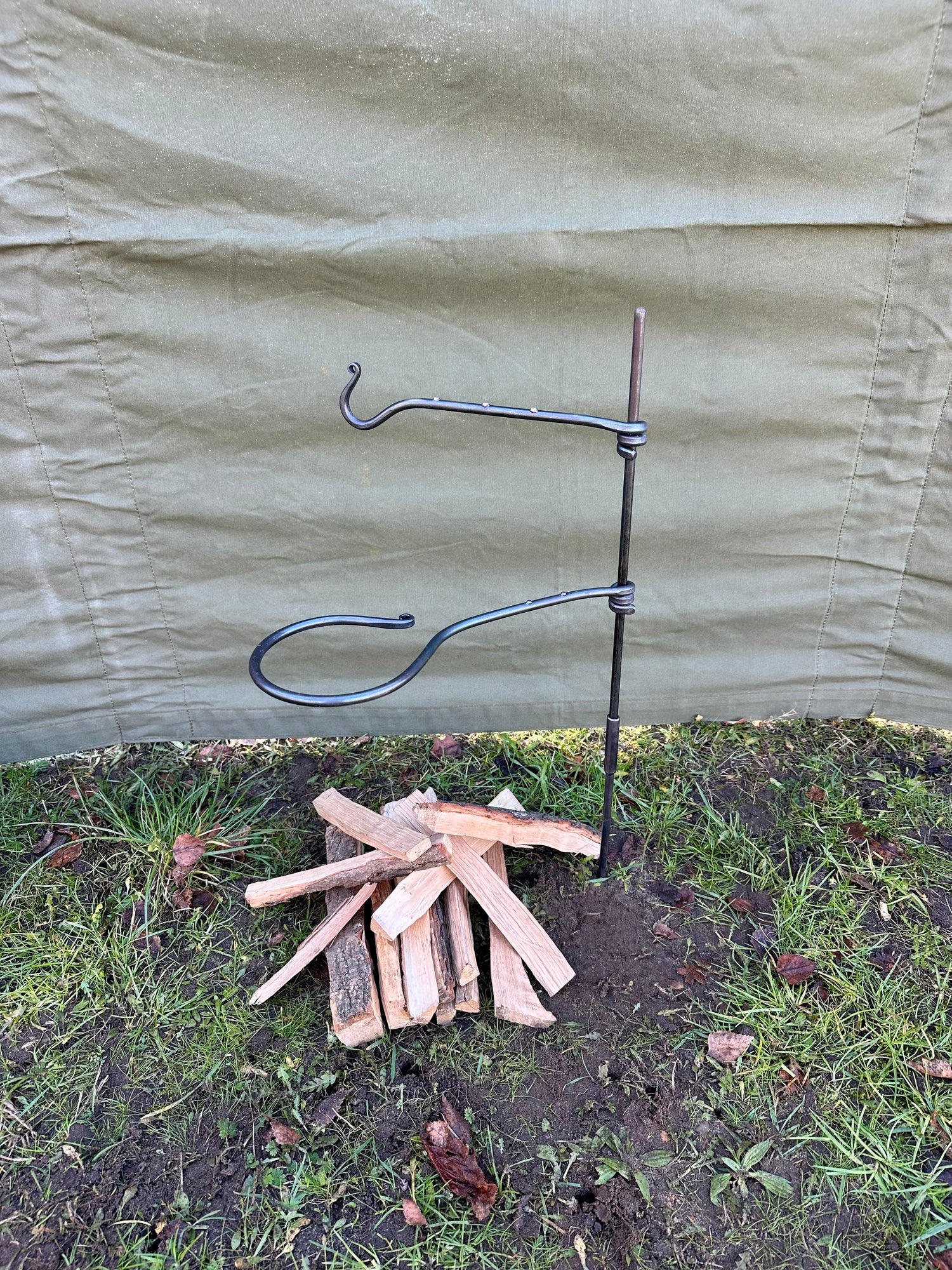 Mini Pan Fire for Hanging Billy Cans and Holding Skillets / Frying Pans
