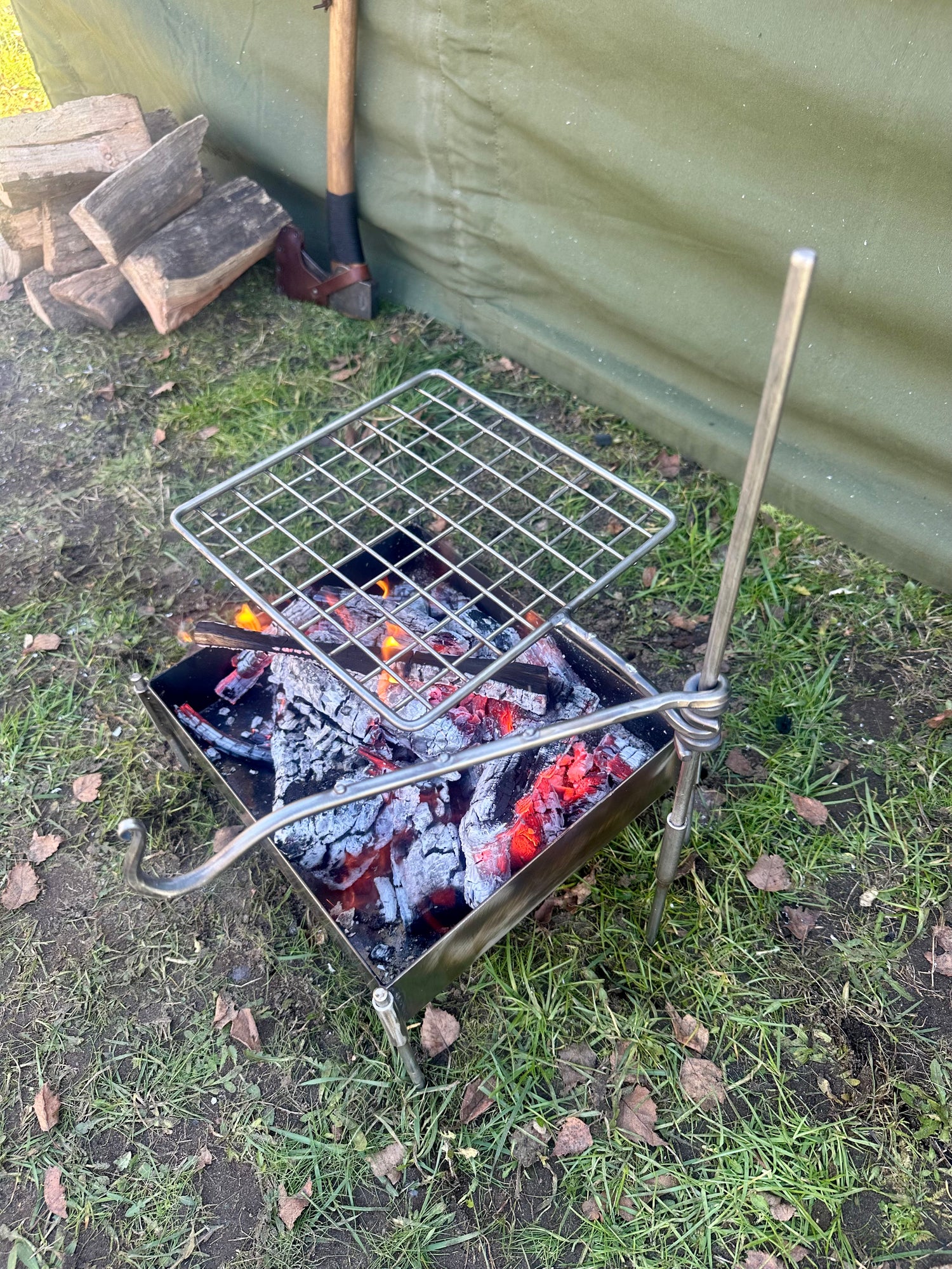 The Original TJM Metalworks Grill Mini Fire Anchor Stainless-Steel