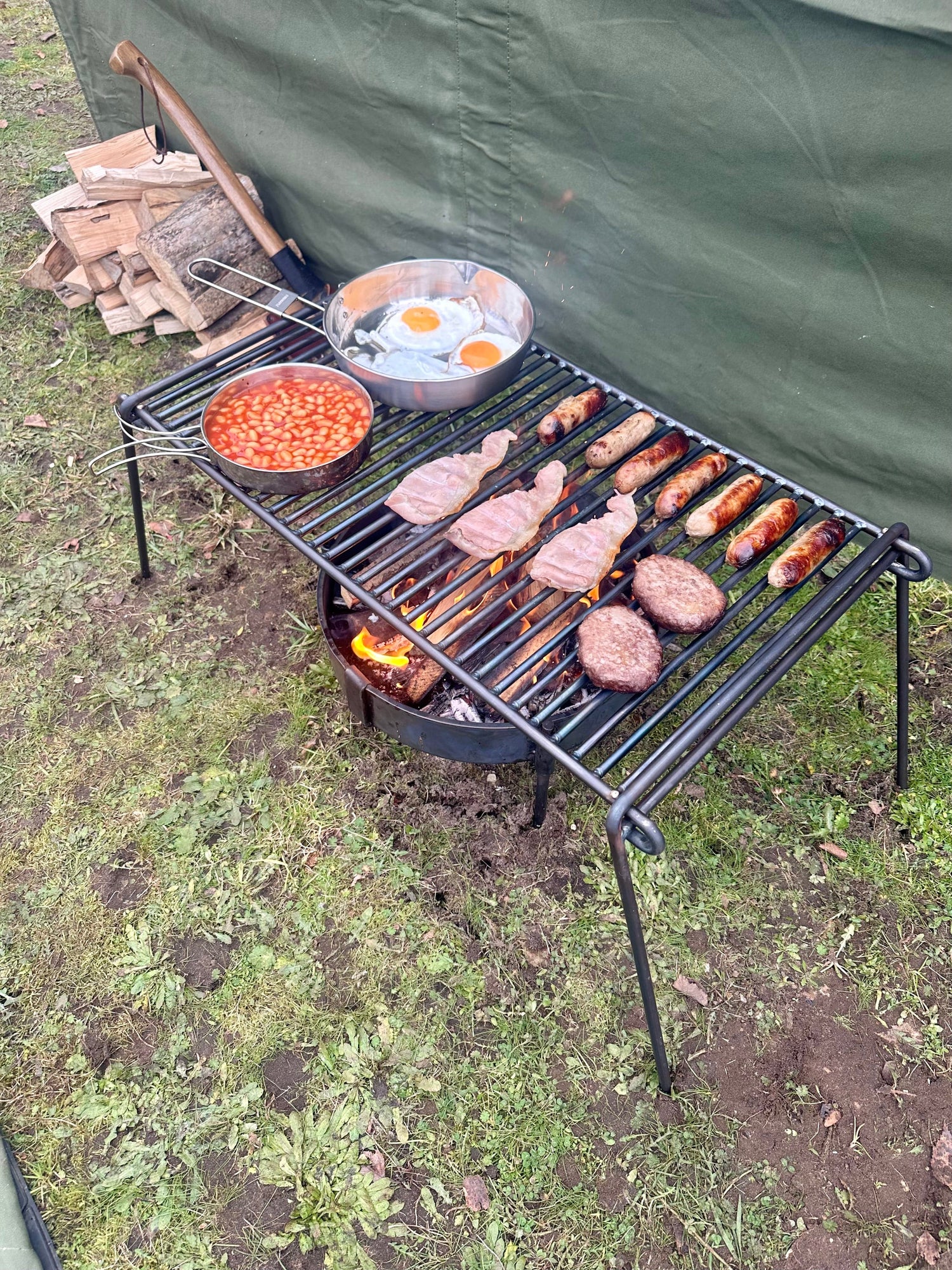 Base Camp Grill - BBQ Grill - Bushcraft - Camping