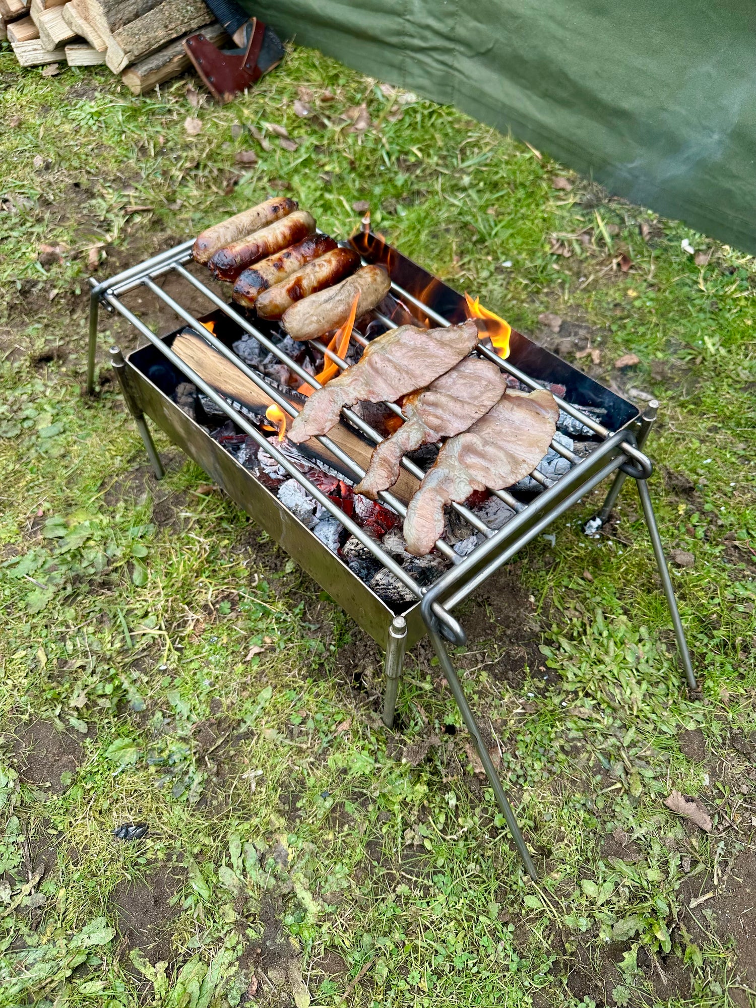 Backpack Grill 304 Stainless Steel - Lightweight Camping Grill