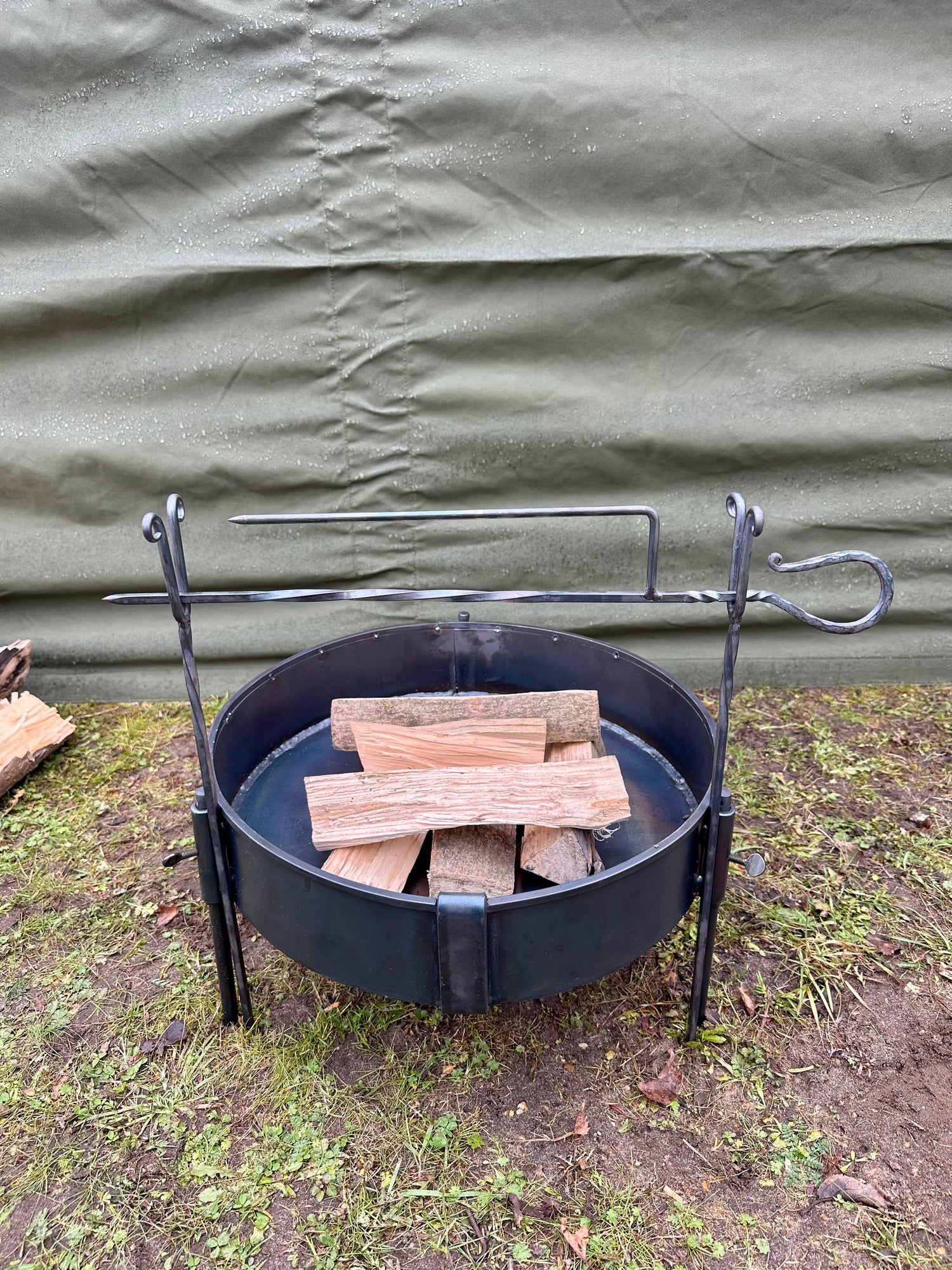 Portable Spit Roast Rotisserie - Open Fire Cooking - BBQ