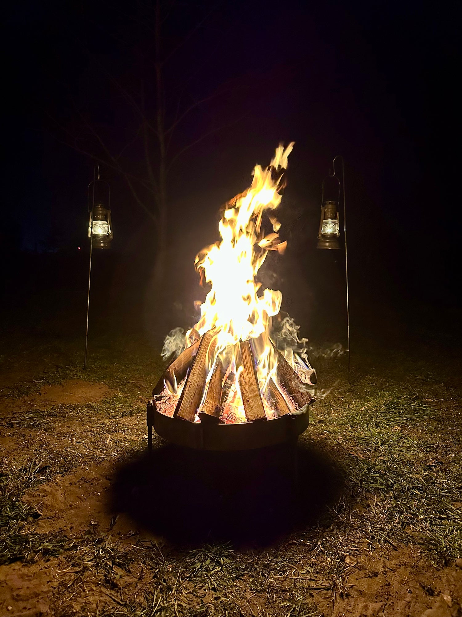 50cm round fire pit for Home or Camping