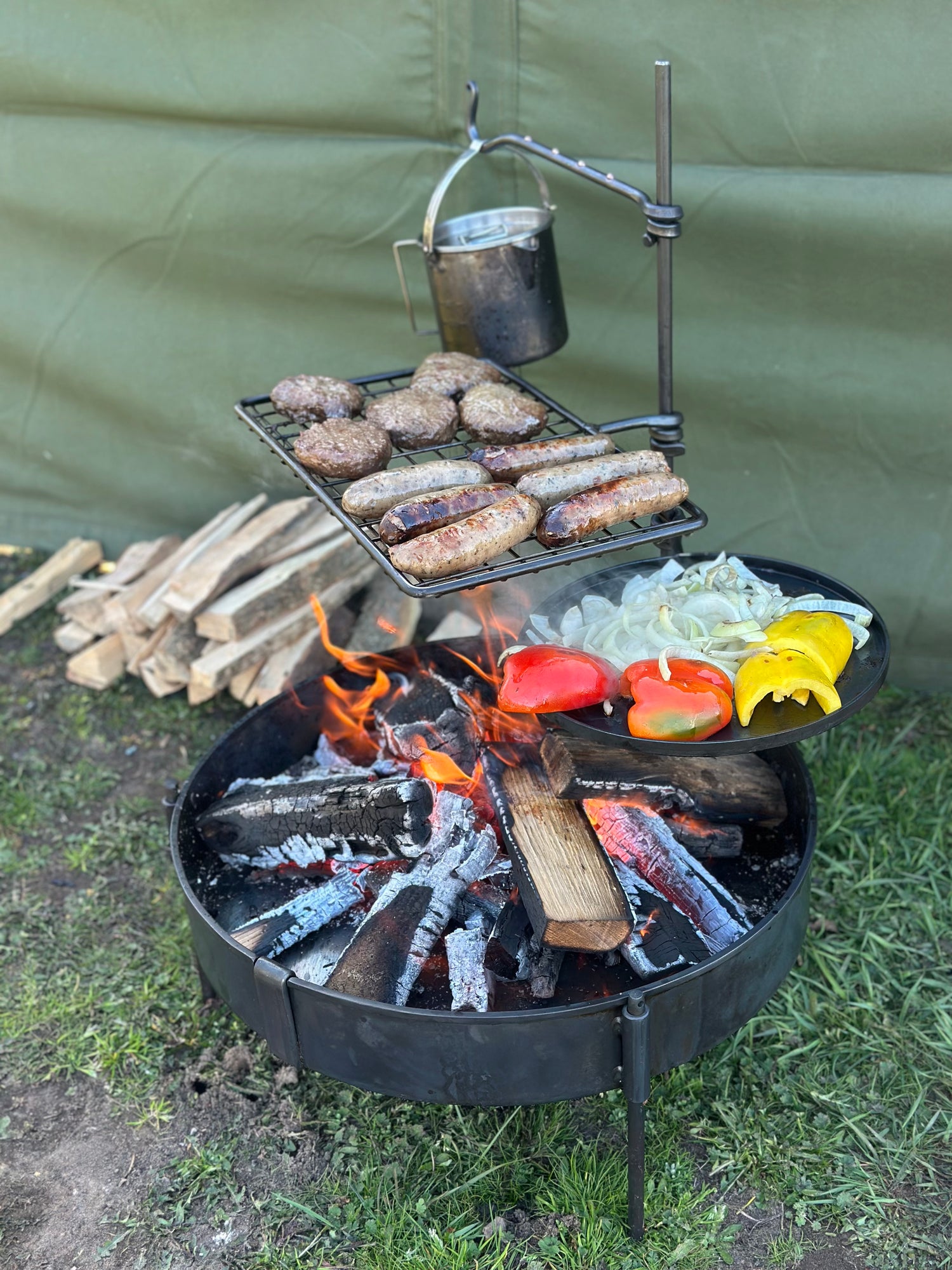 50 Fire Pit Cook Set - Portable BBQ - Fire Pit