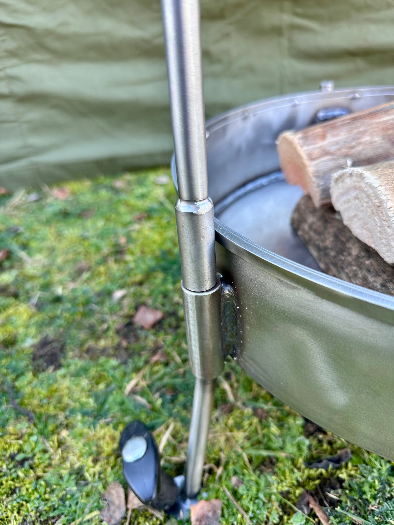 Stainless Steel 35 Fire Pit BBQ - Portable BBQ - Fire Pit