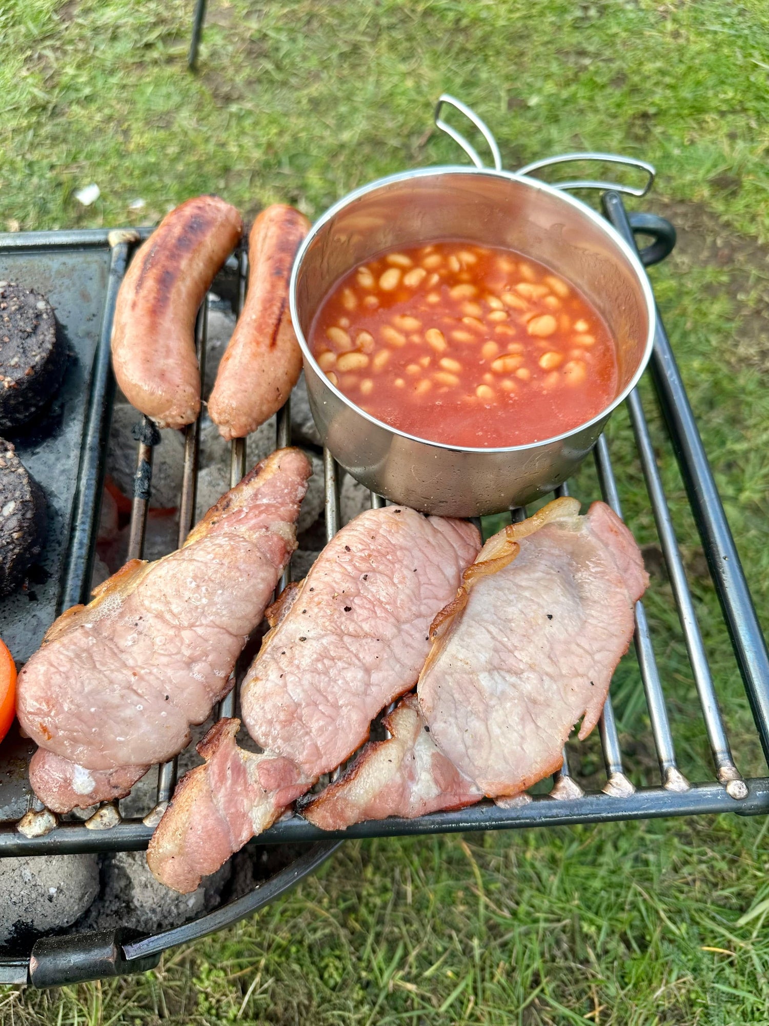 Overland BBQ Grill Heavy Gauge Steel with Skillet Plate