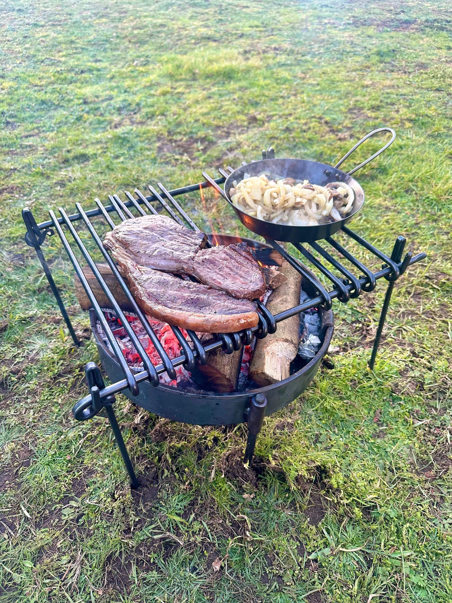 Traditional Old Style Cooking Grill from The Blacksmith Workshop Bushcraft Cooking Equipment