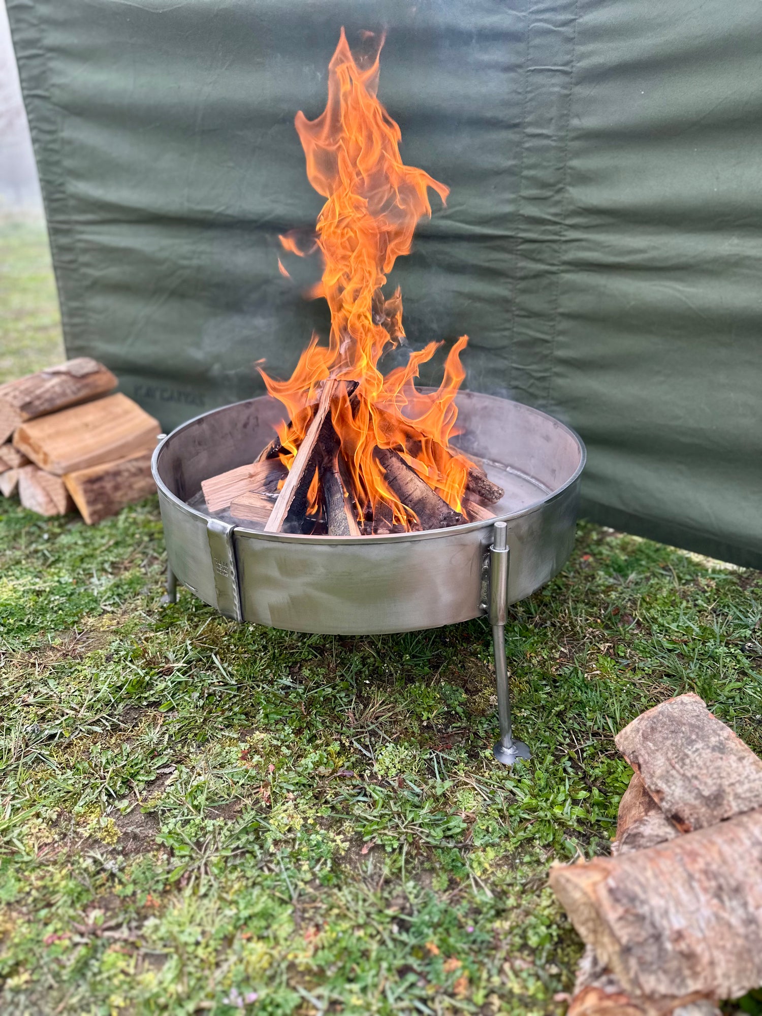 Stainless Steel 50 Fire Pit Cook Set - Portable BBQ - Fire Pit