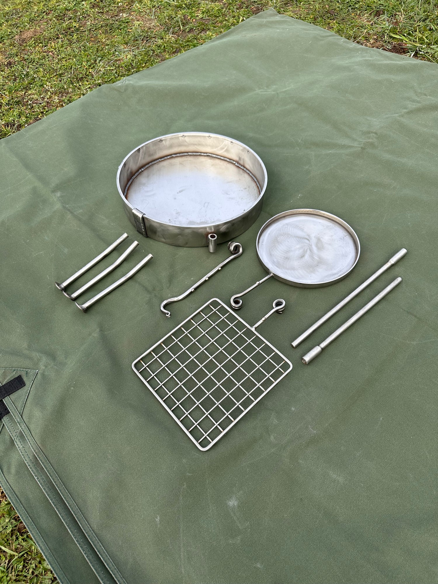 Stainless Steel 35 Fire Pit BBQ - Portable BBQ - Fire Pit