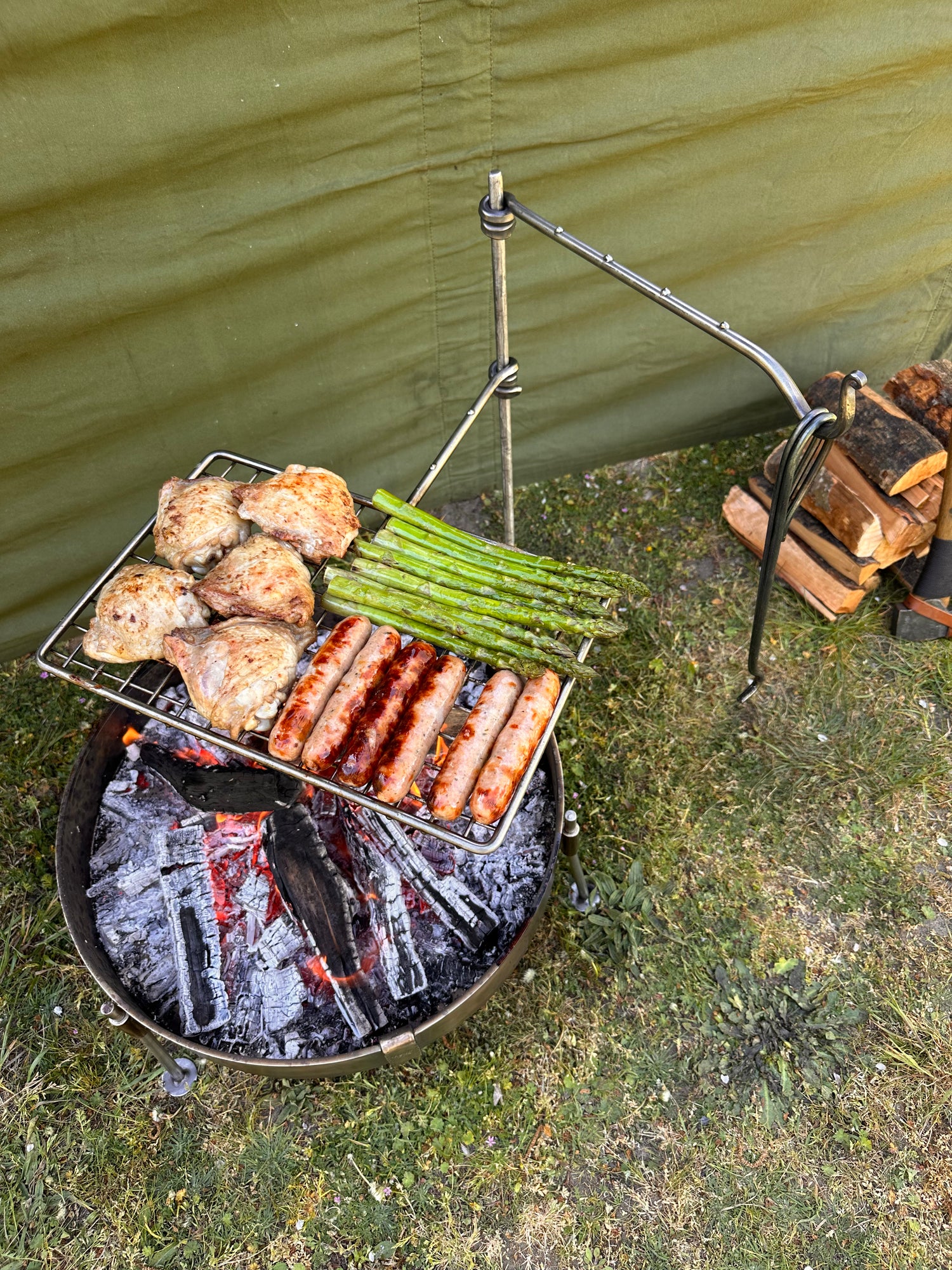 Stainless Steel Fire Anchor - Cook Swing 2 Arm
