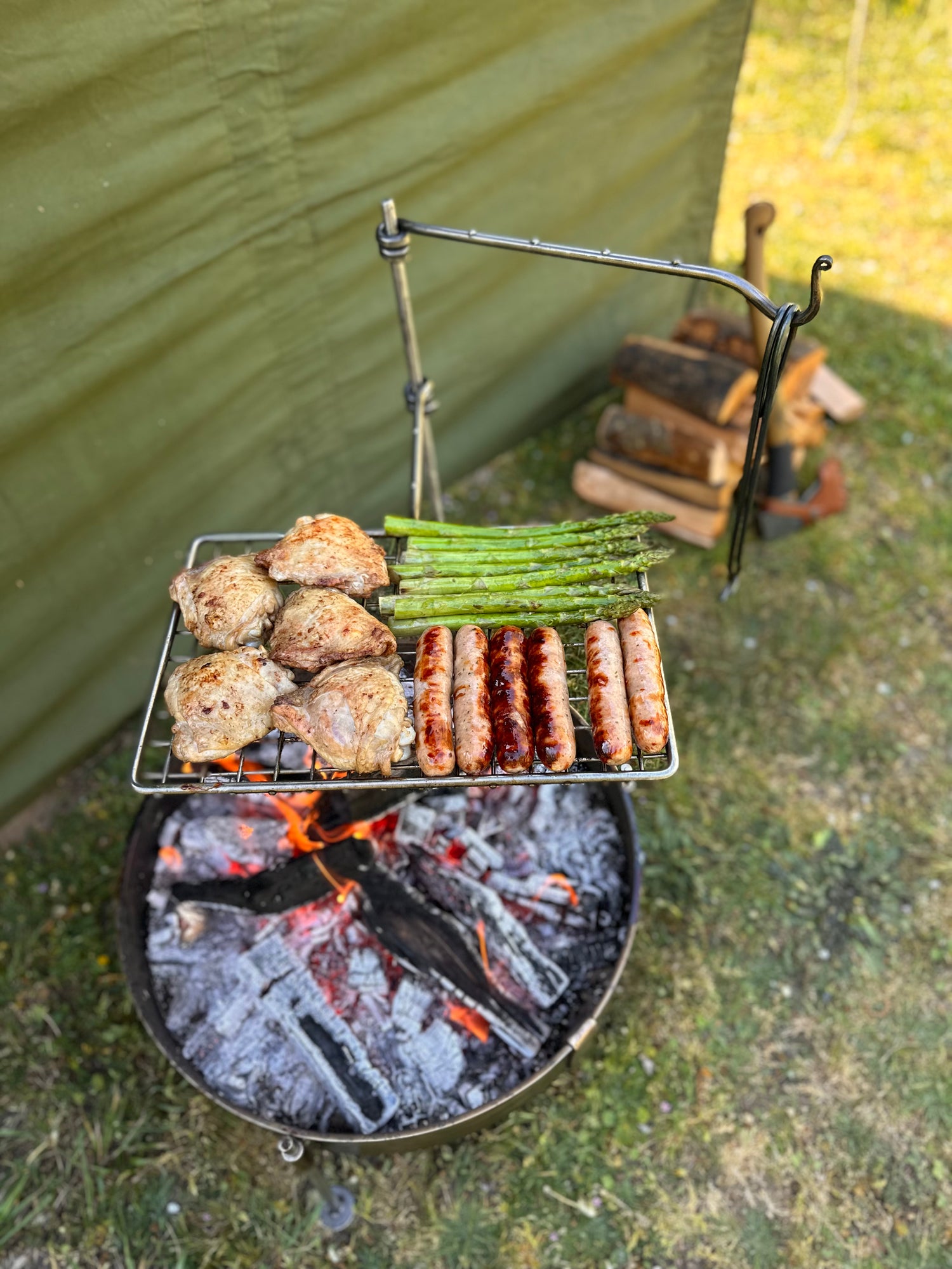 Stainless Steel Fire Anchor - Cook Swing 2 Arm
