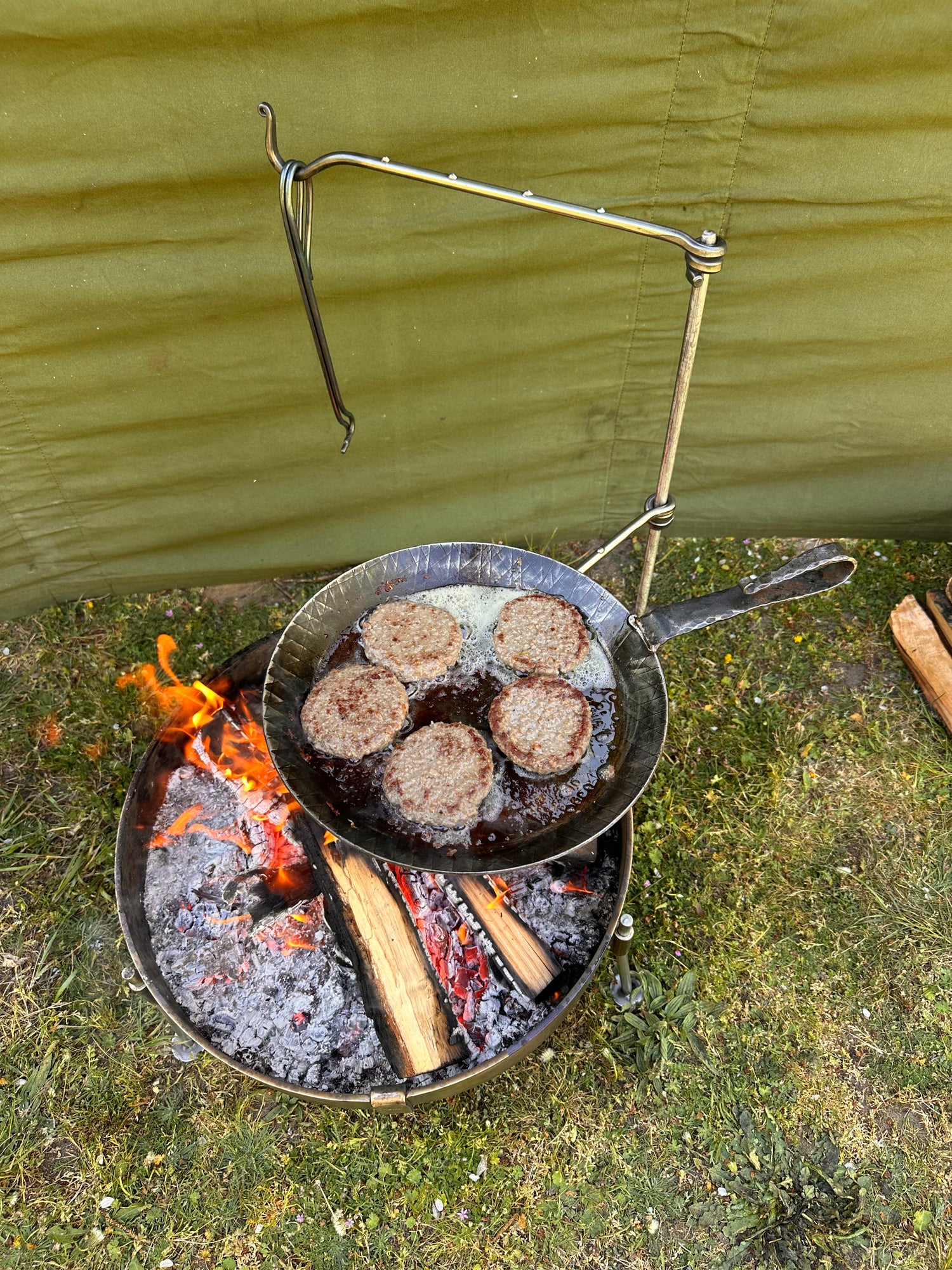 Stainless Steel Fire anchor - Cooking Swing Arm