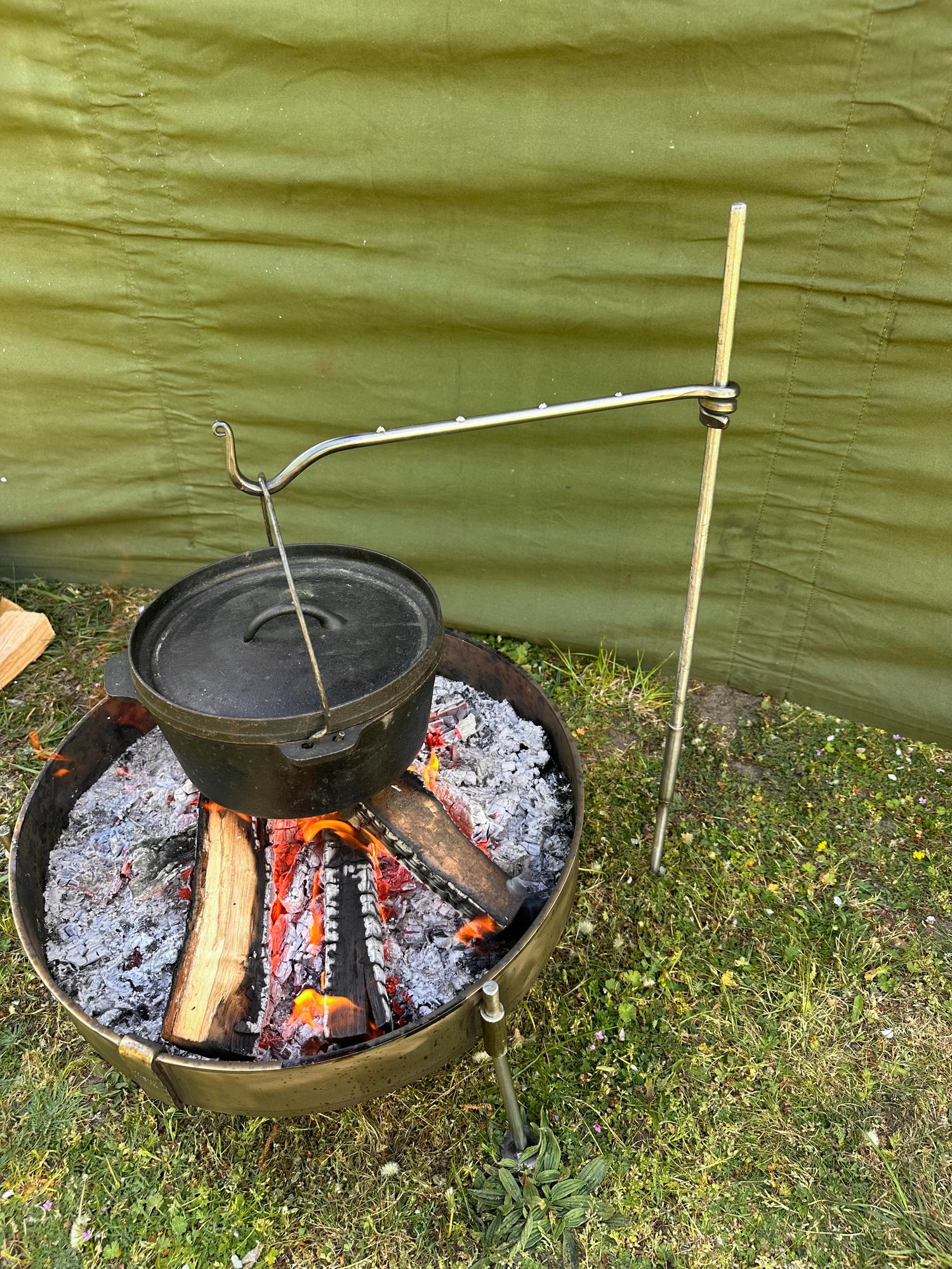 Stainless Steel Fire Anchor - Cook Swing 2 Arm