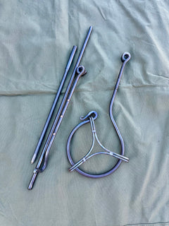 Fire anchor  Cooking Swing Arm Bushcraft and Camping Cooking Set for Hanging and Holding Billy Cans, Skillets 