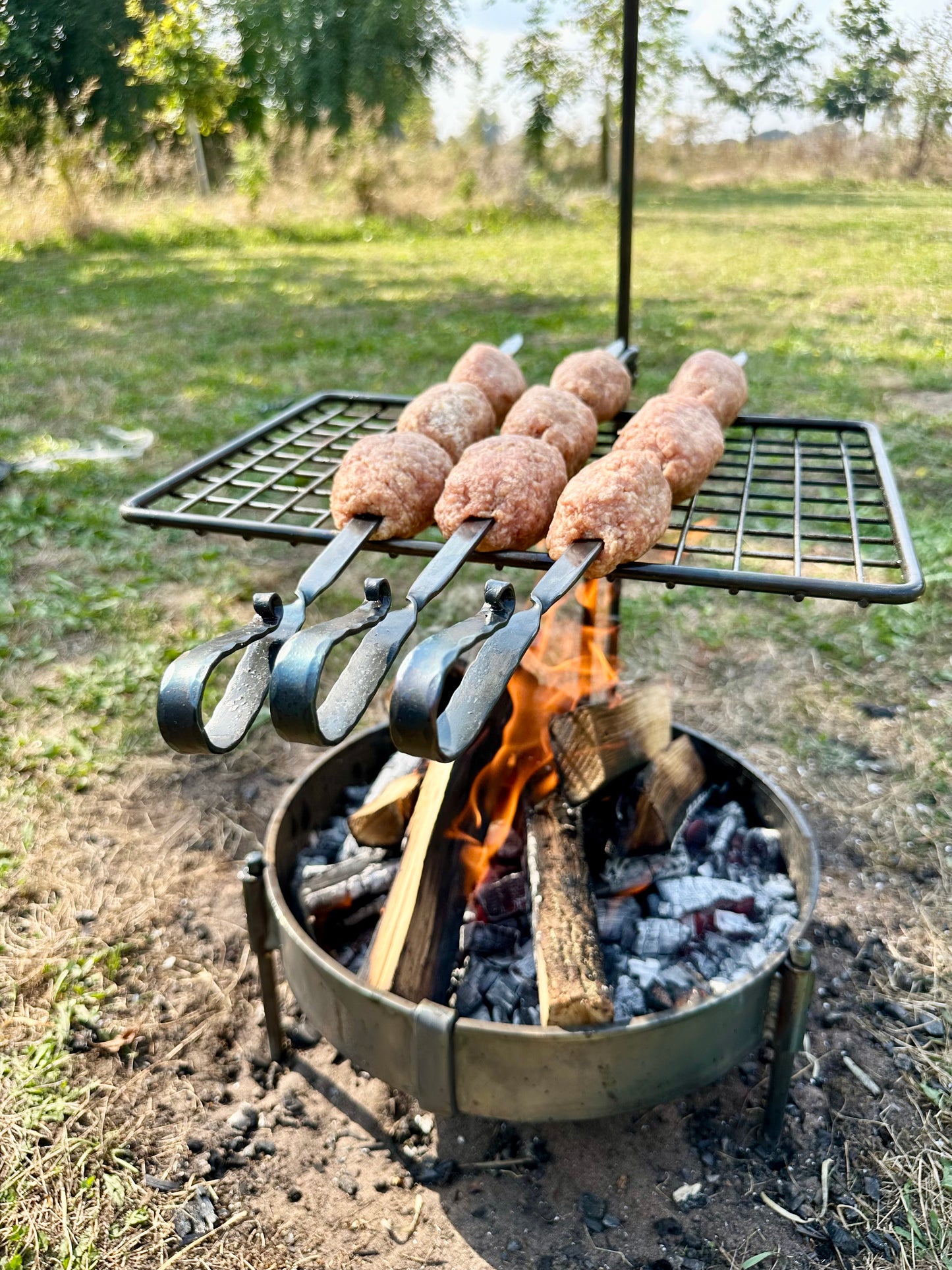 Flat Bar Meat Skewers (set of 3)