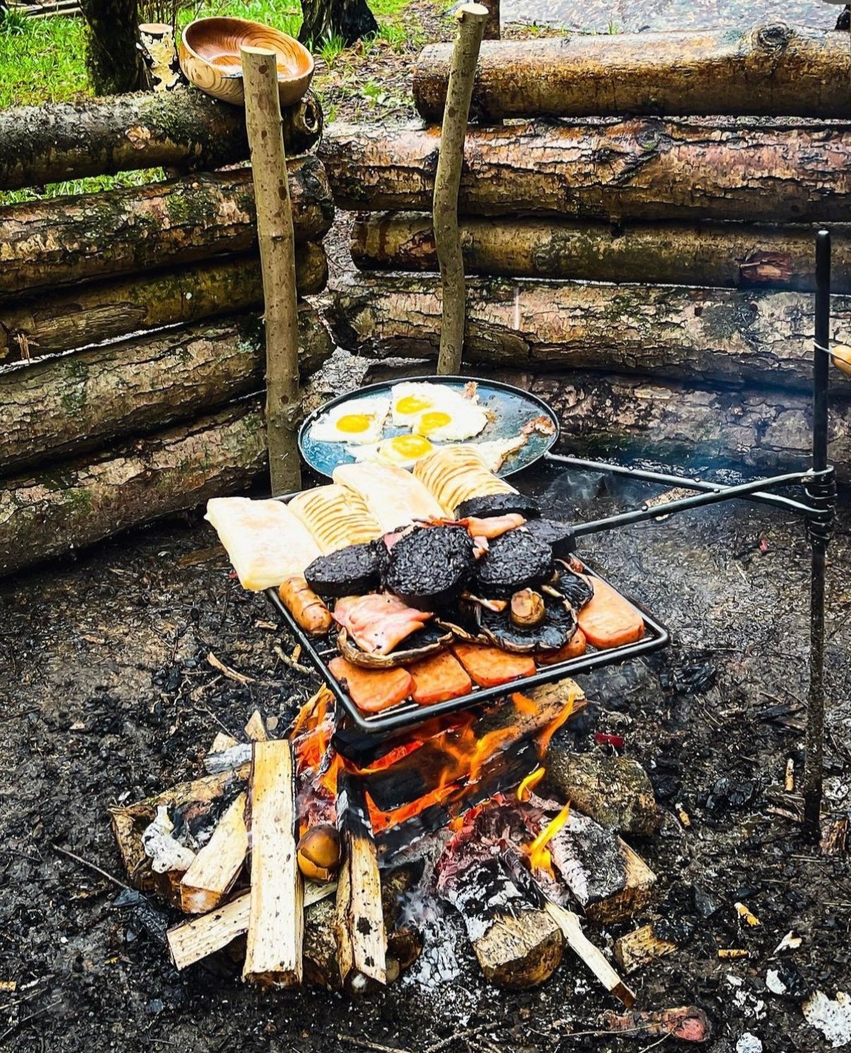 Large GRILL and SKILLET arm fire anchor