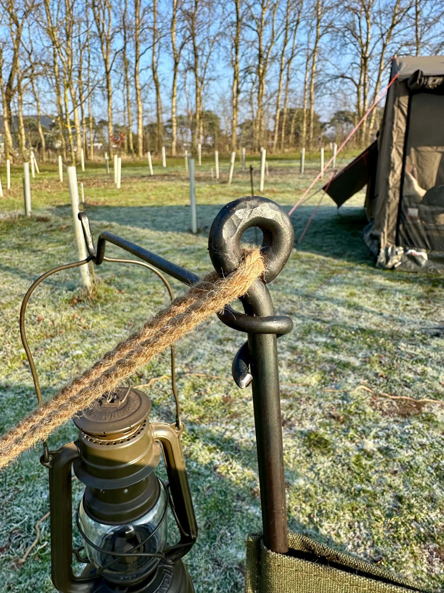 Olive green Canvas Sidewall / Windbreak