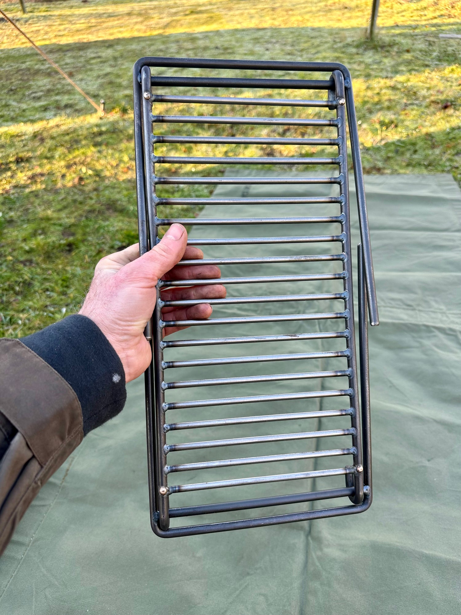 Folding Camping Grill Portable easy to store Ideal for Backpacking