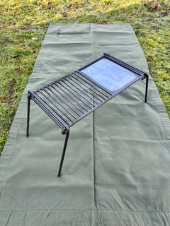 Overland BBQ Grill Heavy Gauge Steel with Skillet Plate