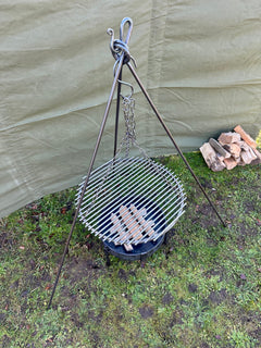 Campfire Tripod  Mild Steel  Handmade  Forged Steel