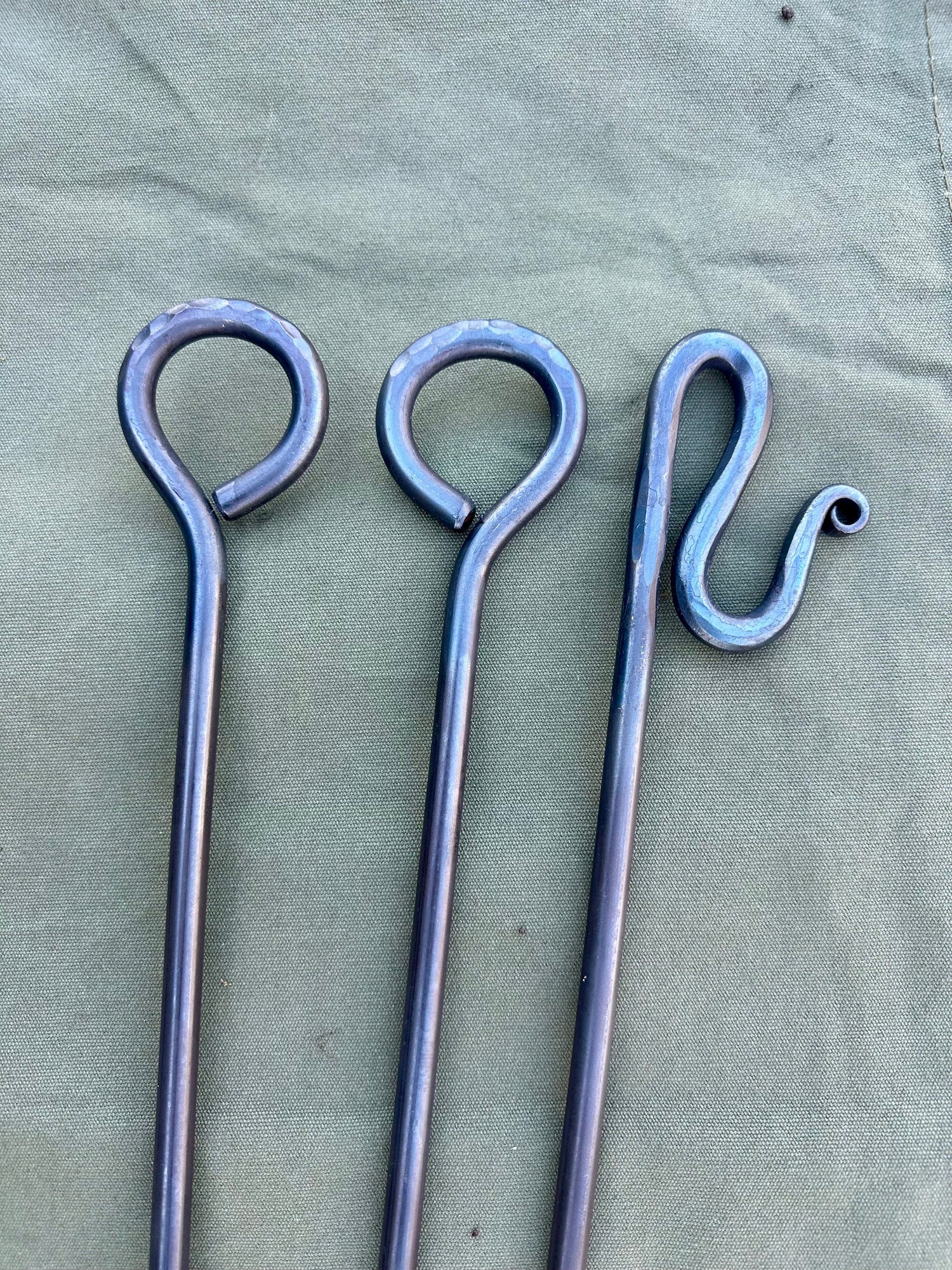 Campfire Tripod  Mild Steel  Handmade  Forged Steel