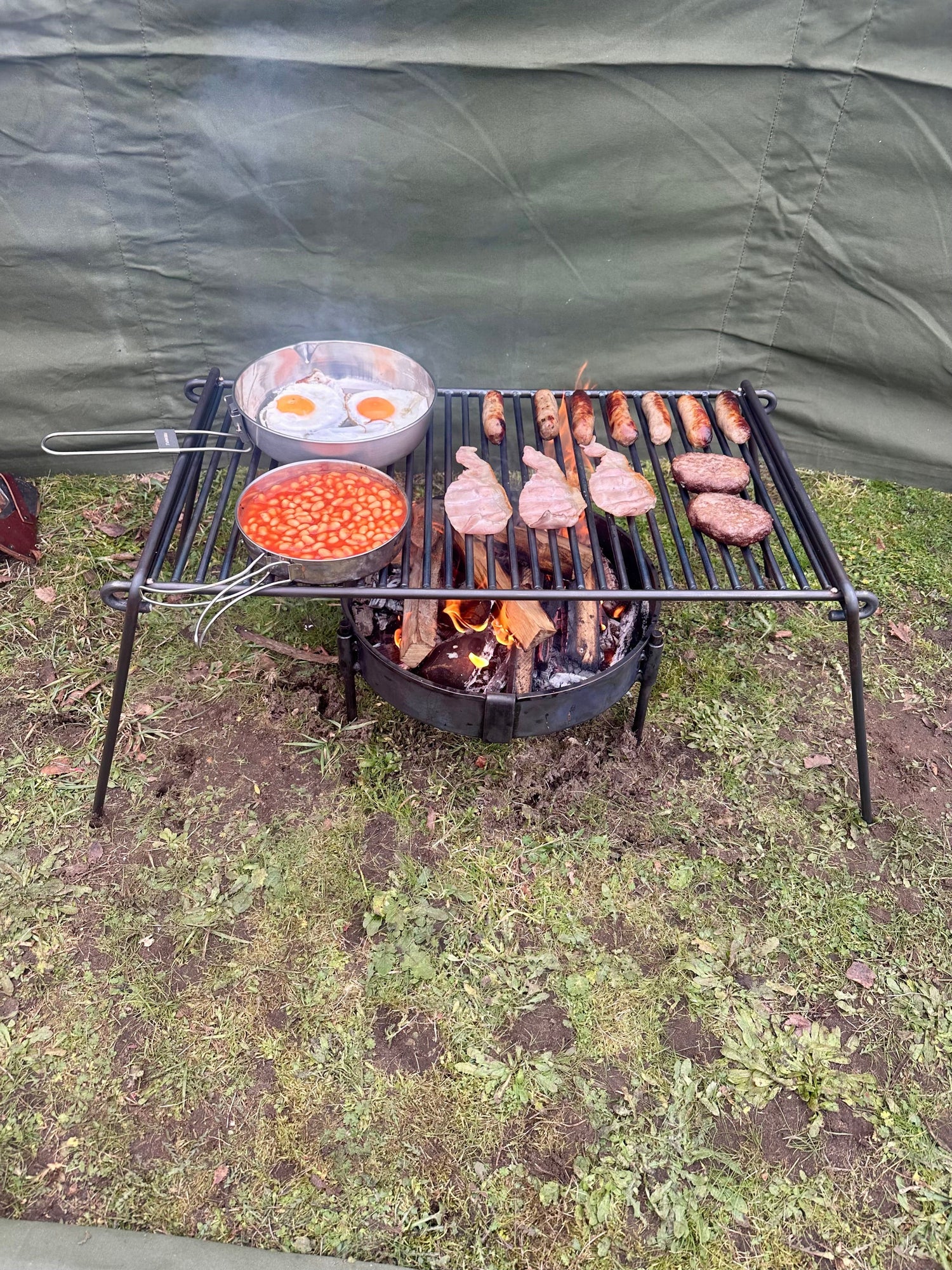 Base Camp Grill - BBQ Grill - Bushcraft - Camping