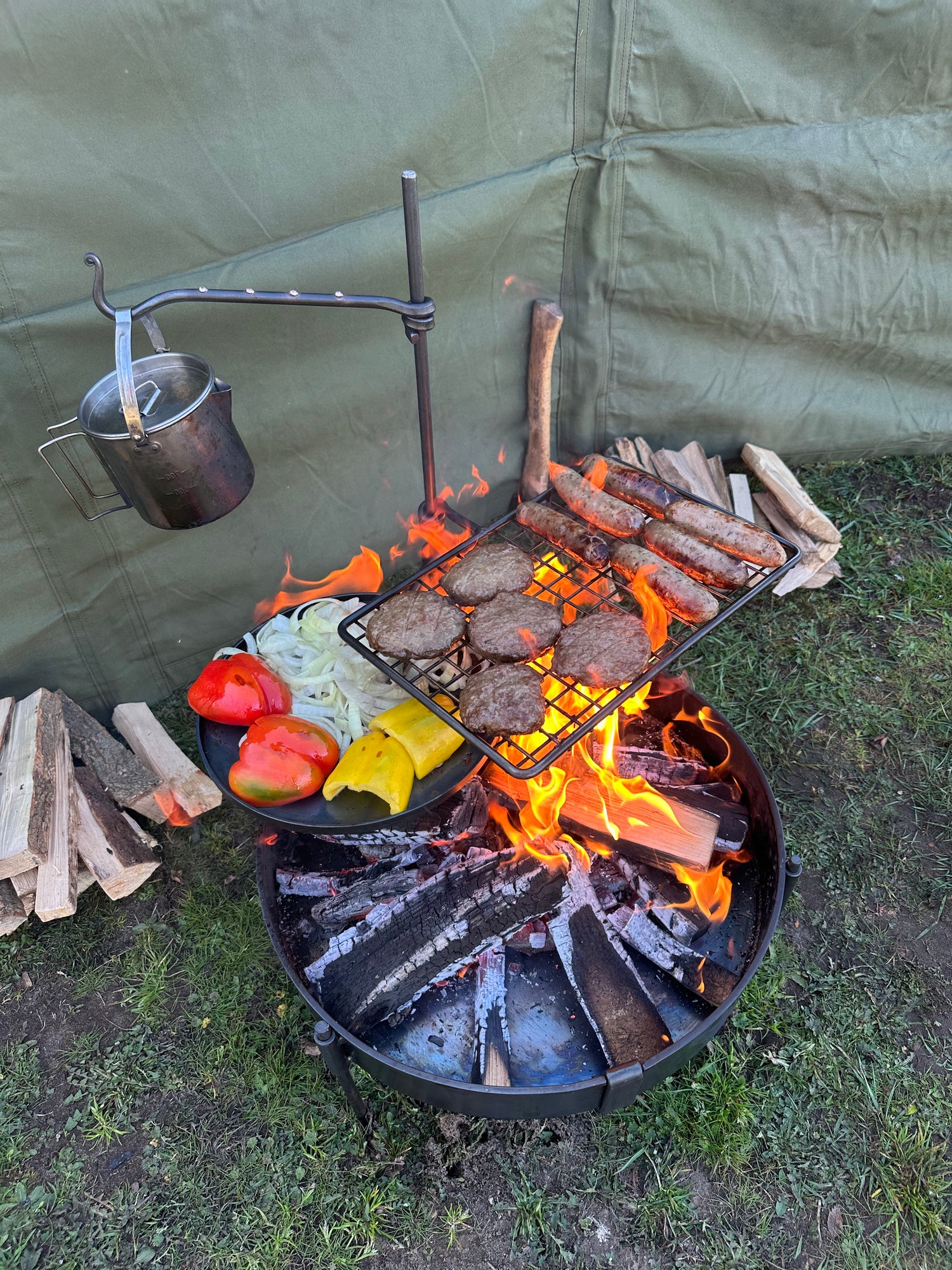 50 Fire Pit Cook Set - Portable BBQ - Fire Pit