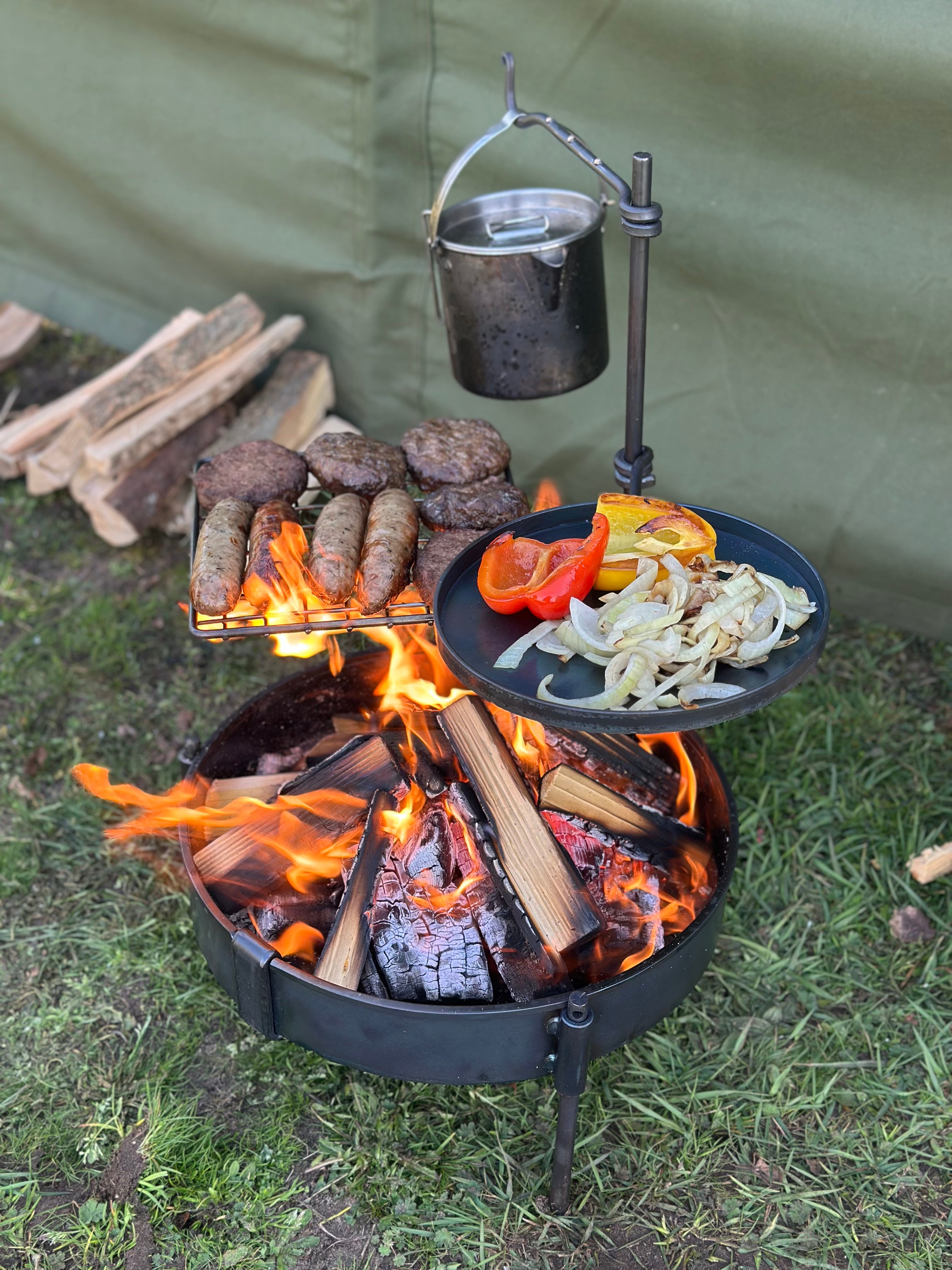 Small Cook Fire Portable Fire Pit BBQ 35cm - Bushcraft & Camping – The Bushcraft Cook Shop