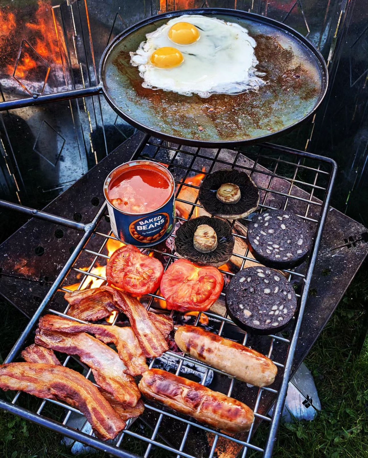 Large GRILL and SKILLET arm fire anchor