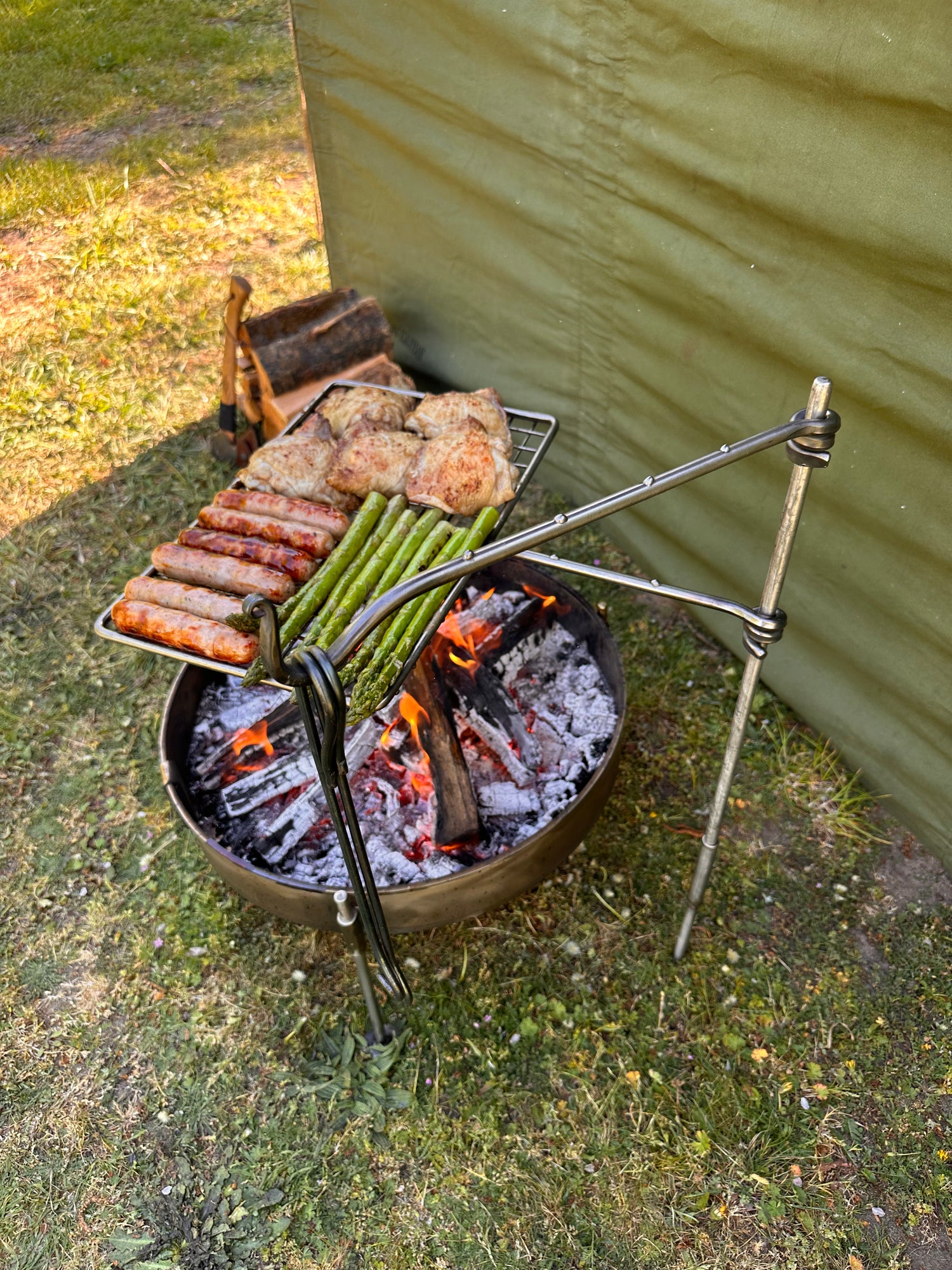 Stainless Steel Fire Anchor - Cook Swing 2 Arm