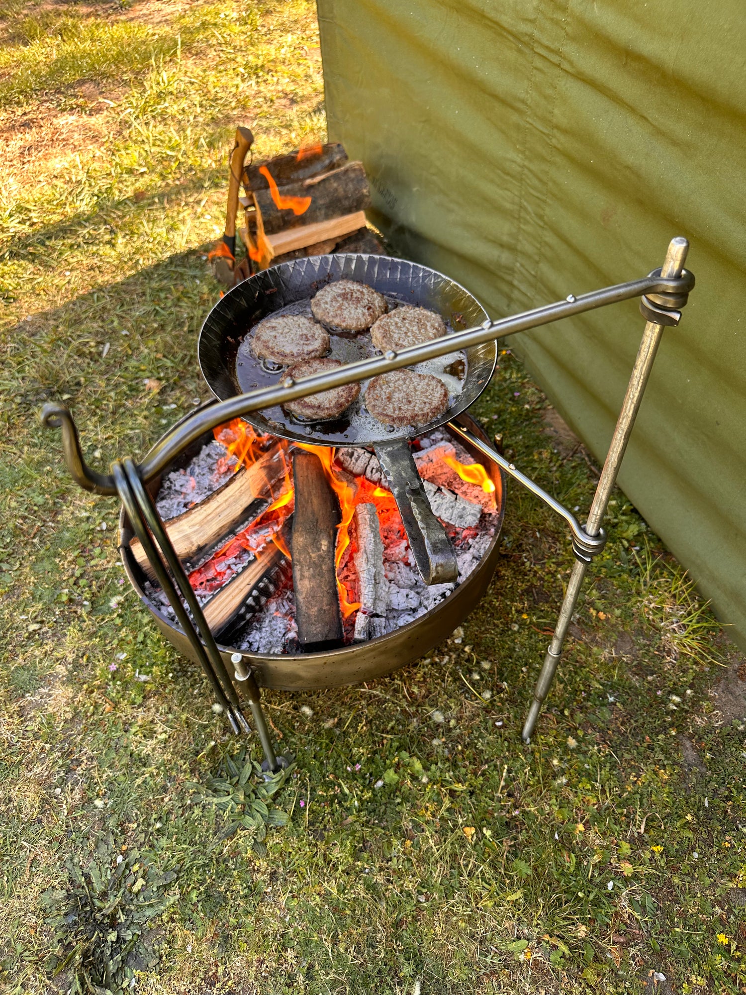 Stainless Steel Fire anchor - Cooking Swing Arm