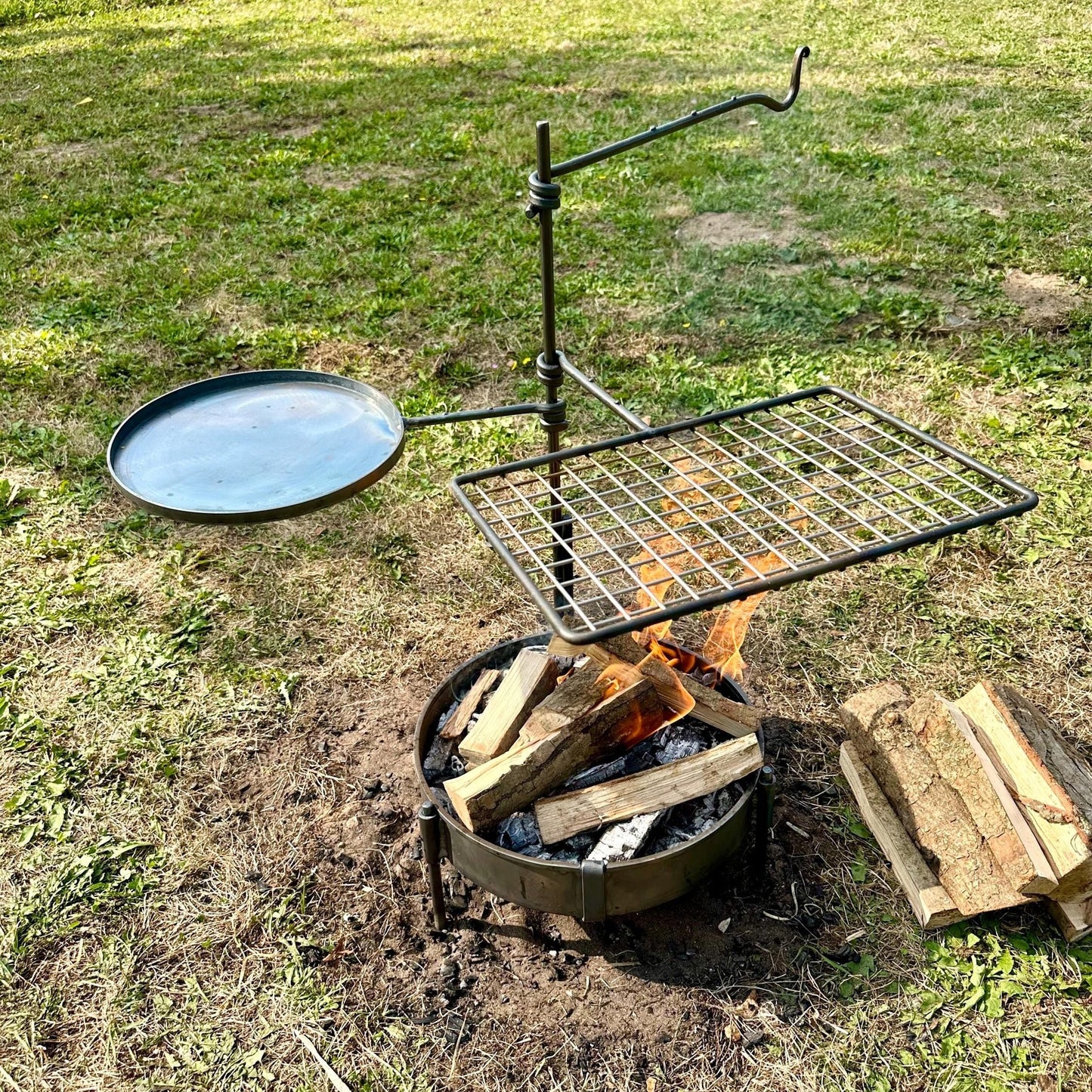 Large GRILL and SKILLET arm fire anchor